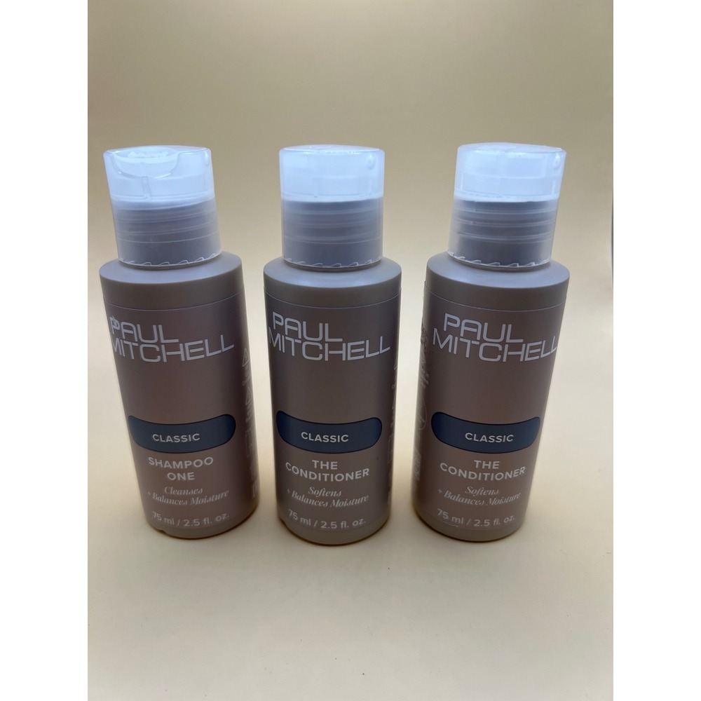 Paul Mitchell Shampoo One and The Conditioner Travel Size Set 2.5oz 3 Pack NEW